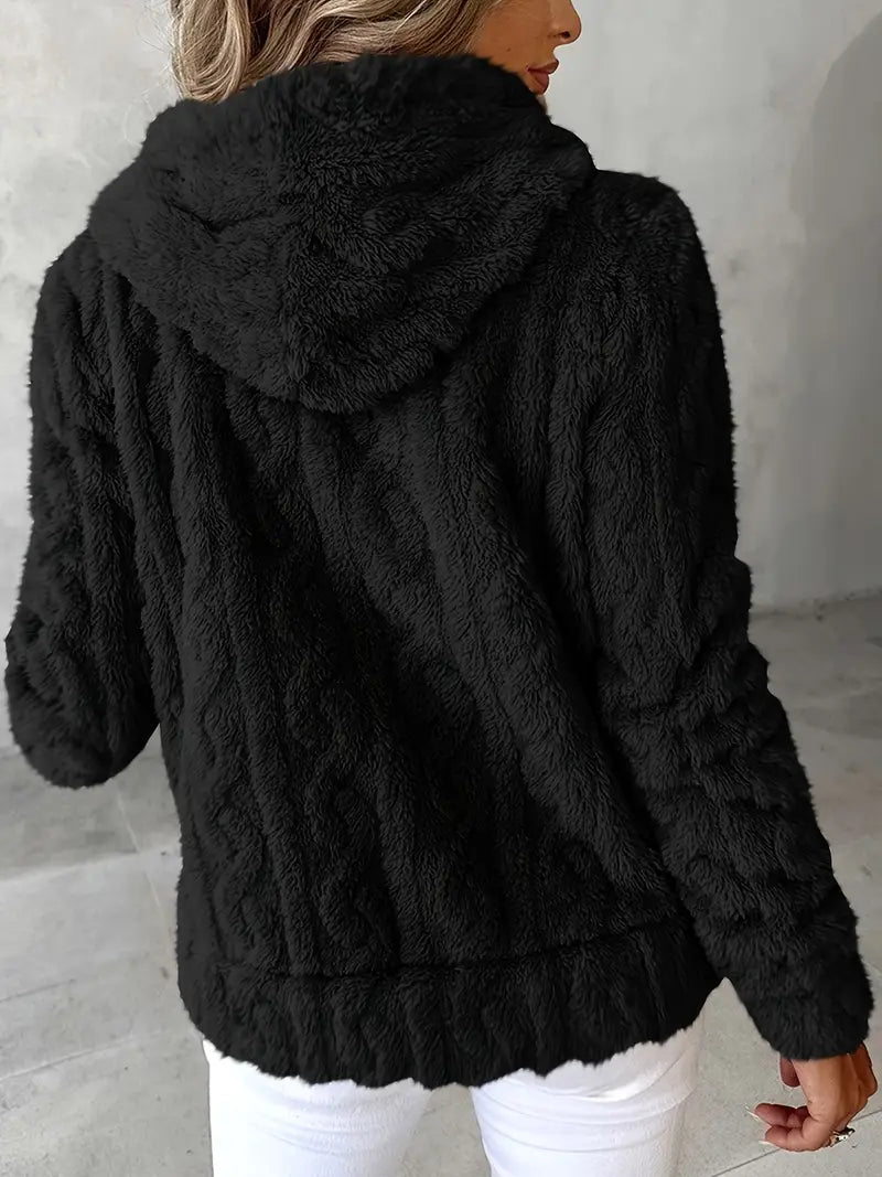 Genia | Hooded Full-Zip Sweater