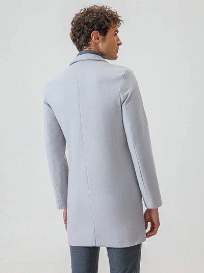 🔥Black-Friday-Mega-Angebot – 50 % Rabatt!🔥 Men's Classic Single Row Buckle Solid Color Jacket - Timeless Daily Essential