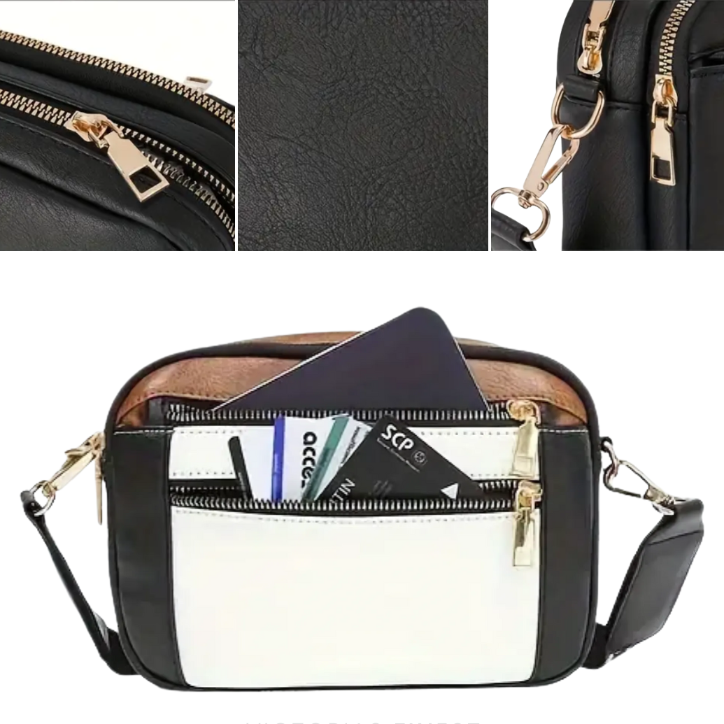 Pattern Strap Crossbody Bag