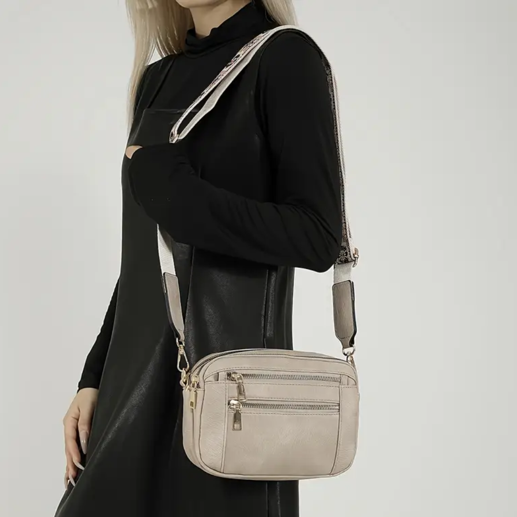 Pattern Strap Crossbody Bag