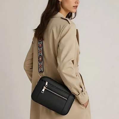 Pattern Strap Crossbody Bag