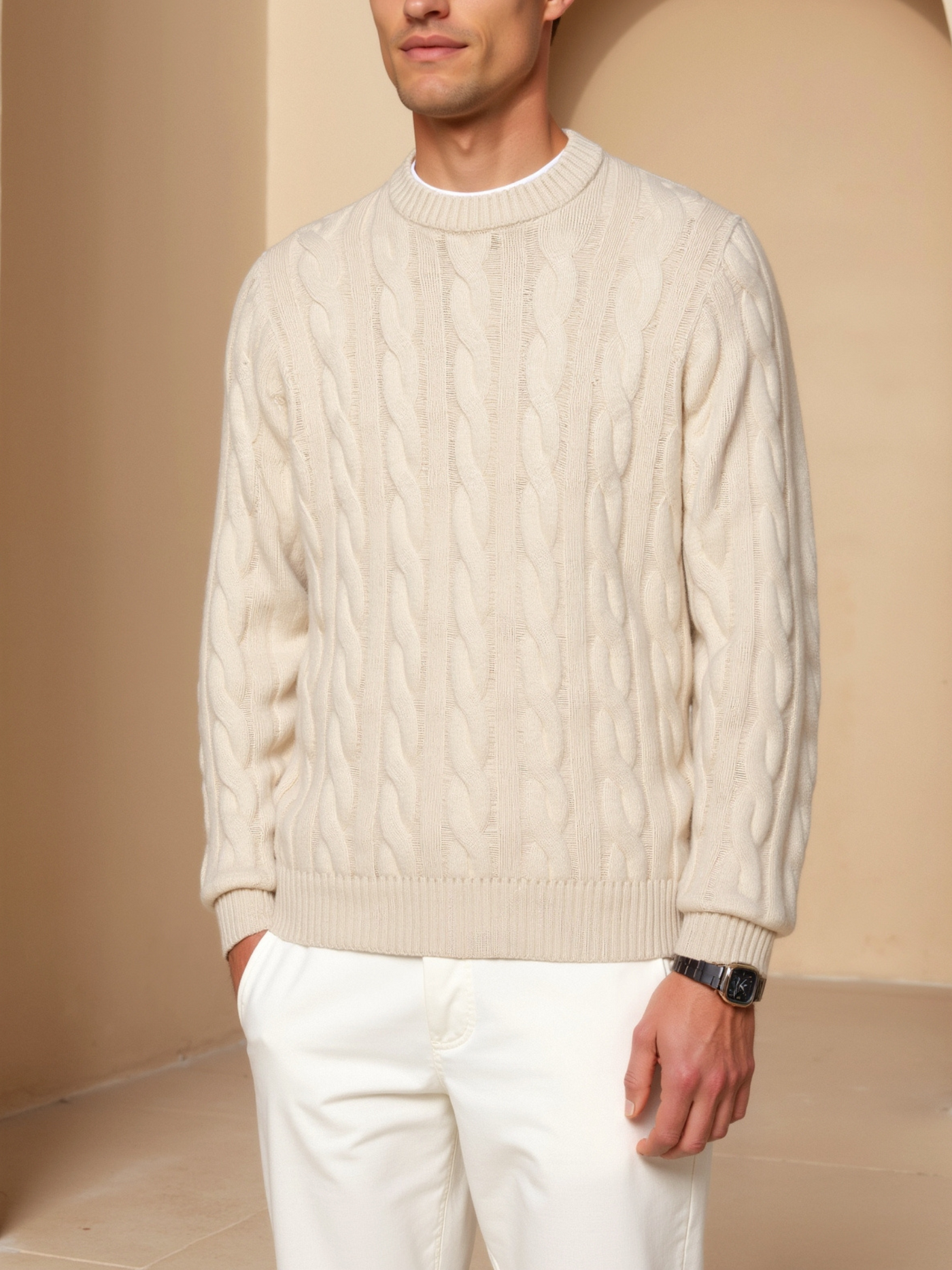 Cashmere Cable Knit Sweater