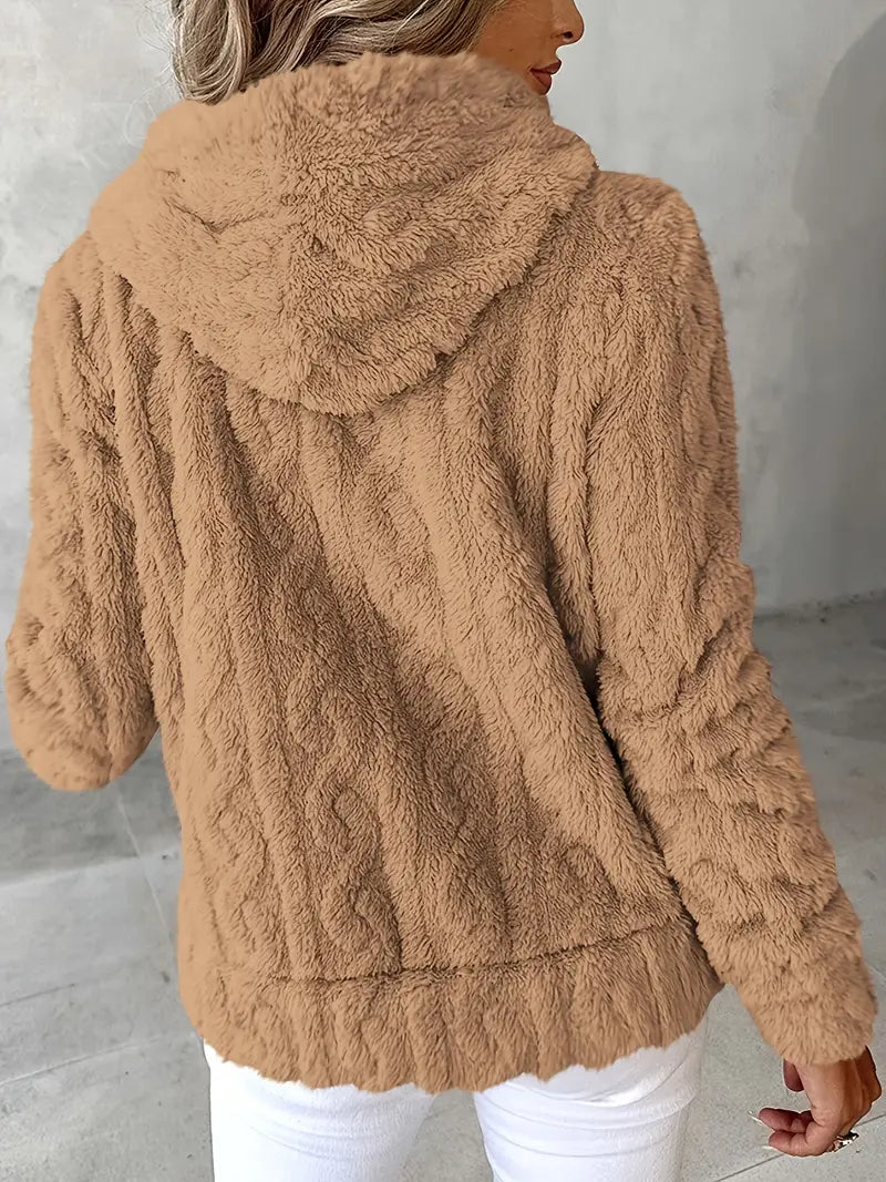 Genia | Hooded Full-Zip Sweater