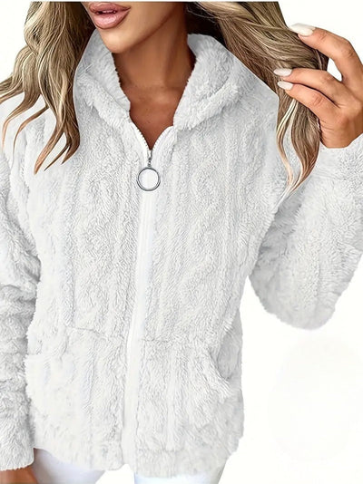 Genia | Hooded Full-Zip Sweater