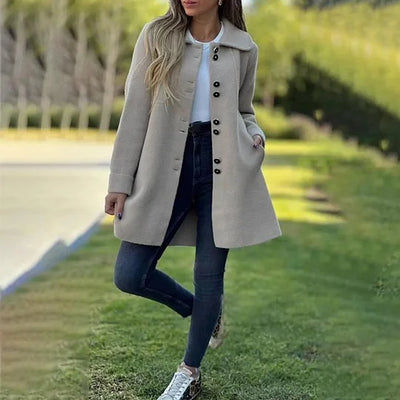 Melisma | Stylish Button-Front Coat