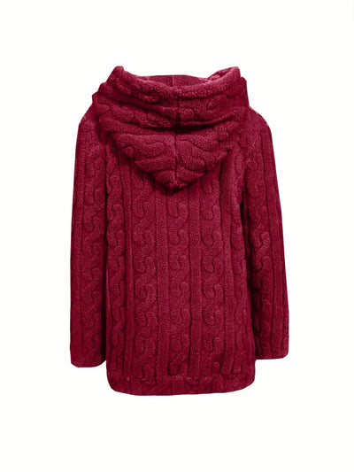 Genia | Hooded Full-Zip Sweater