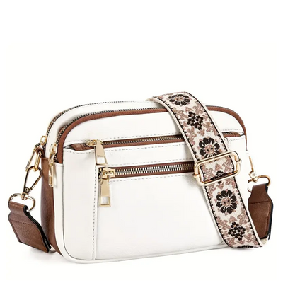 Pattern Strap Crossbody Bag