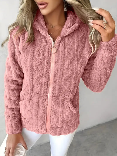 Genia | Hooded Full-Zip Sweater