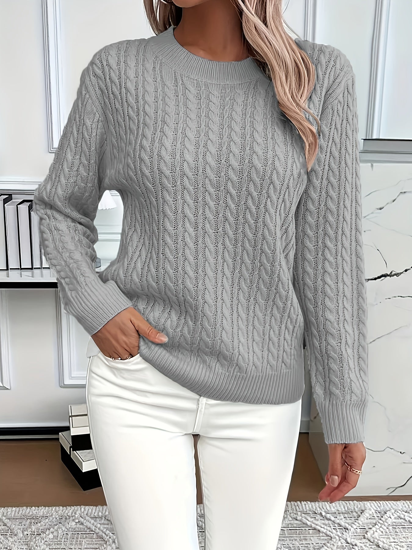 winston – Ladies' Cable Knit Jumper