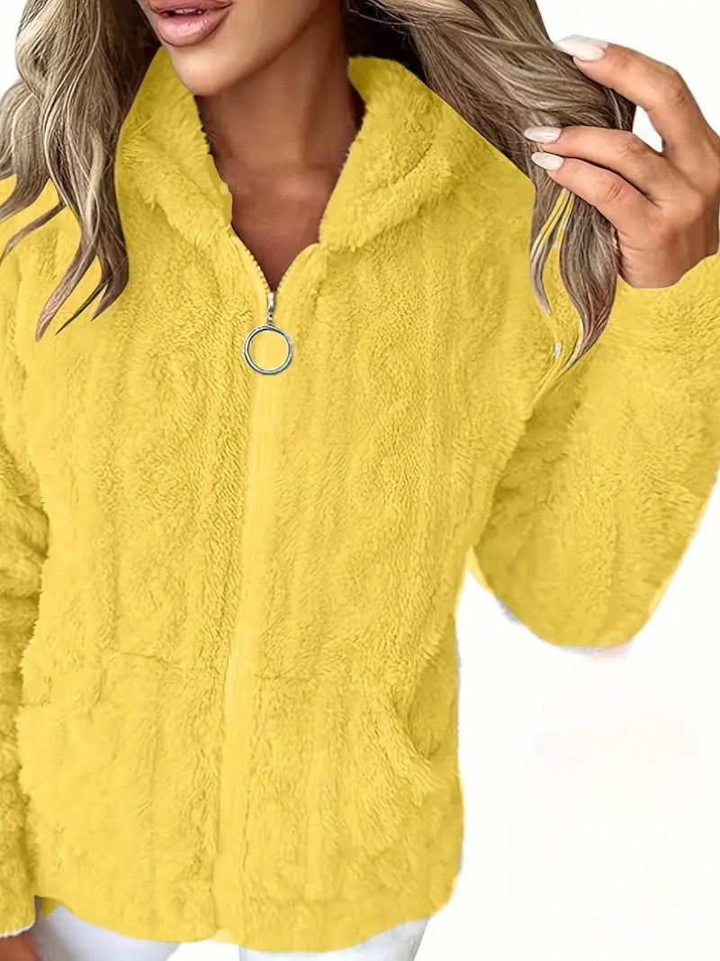 Genia | Hooded Full-Zip Sweater