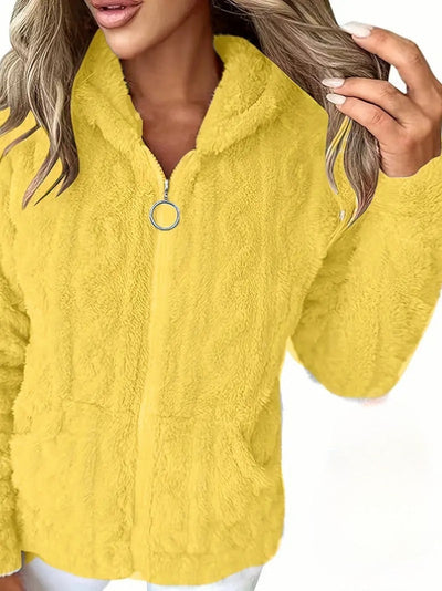 Genia | Hooded Full-Zip Sweater
