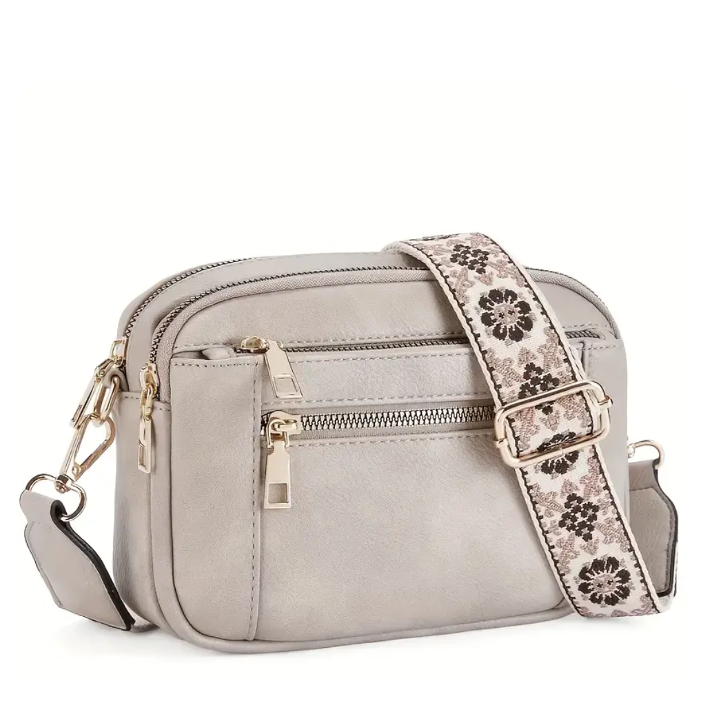 Pattern Strap Crossbody Bag