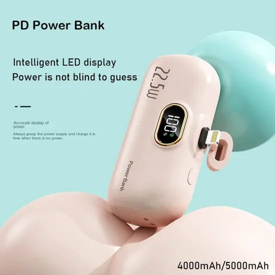 🎉Last day 50% Off⏰5000mAh Mini Portable Charger Power Bank for phone🔋