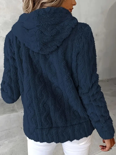 Genia | Hooded Full-Zip Sweater