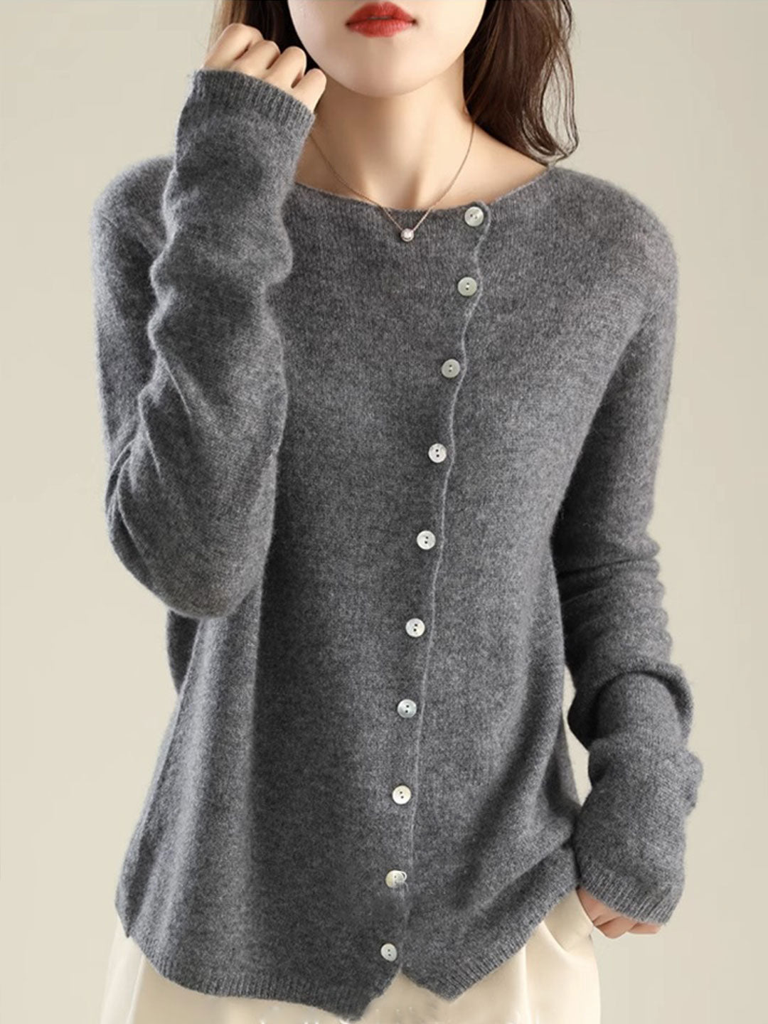 Ynessa | Chic and Comfy Button-Up Cardigan