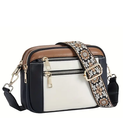 Pattern Strap Crossbody Bag