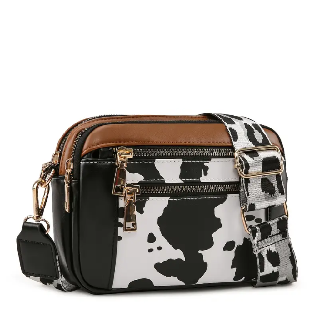 Pattern Strap Crossbody Bag