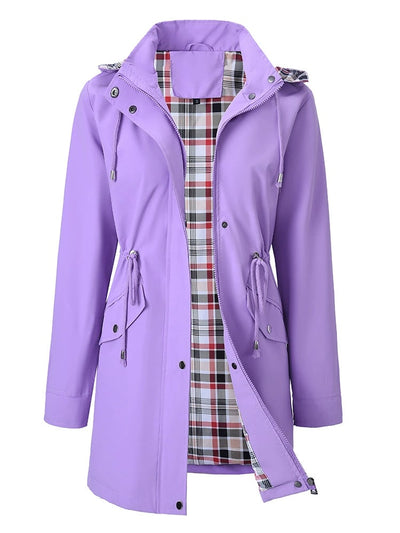 🔥Limited Hot Sale 50% OFF🎁🧥3-in-1 Plaid Waterproof Jacket for Women– Rain, Wind & Cold, All Covered
