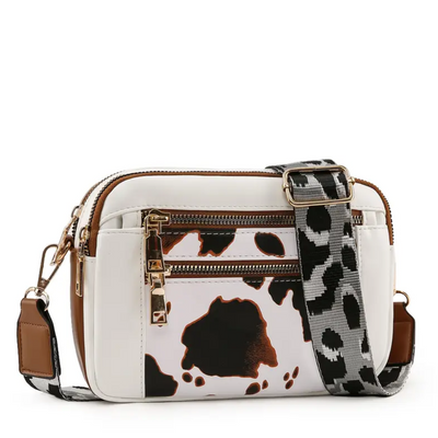 Pattern Strap Crossbody Bag