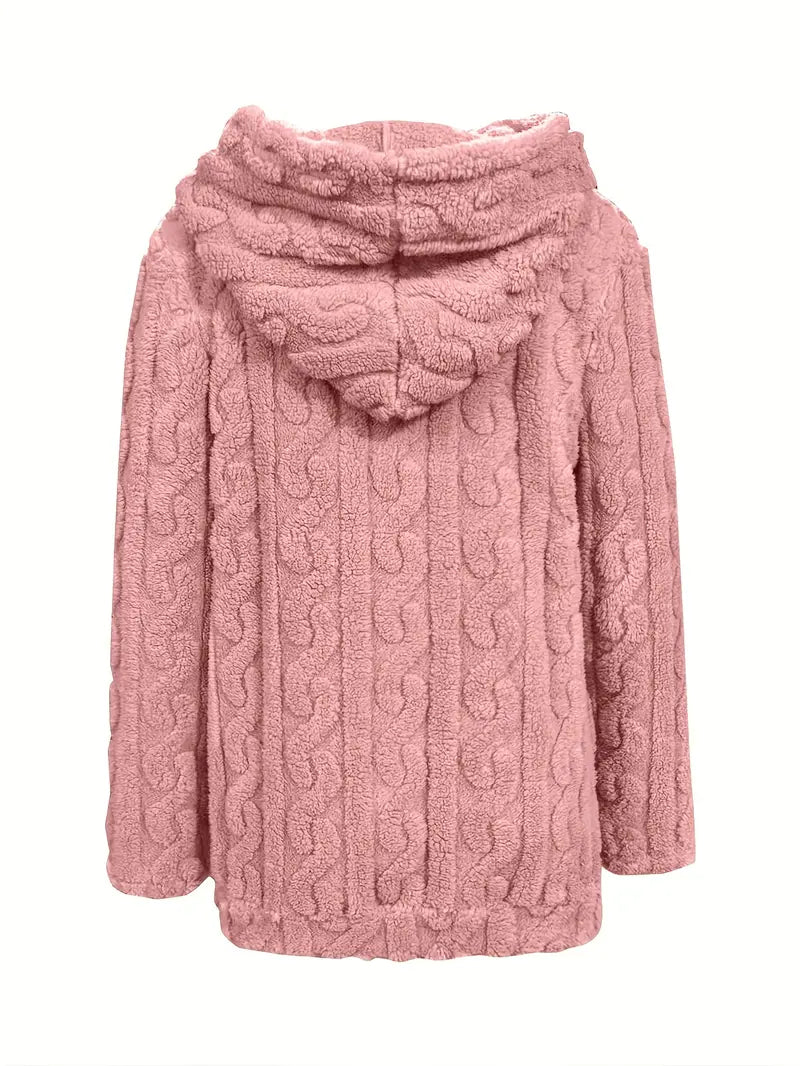 Genia | Hooded Full-Zip Sweater