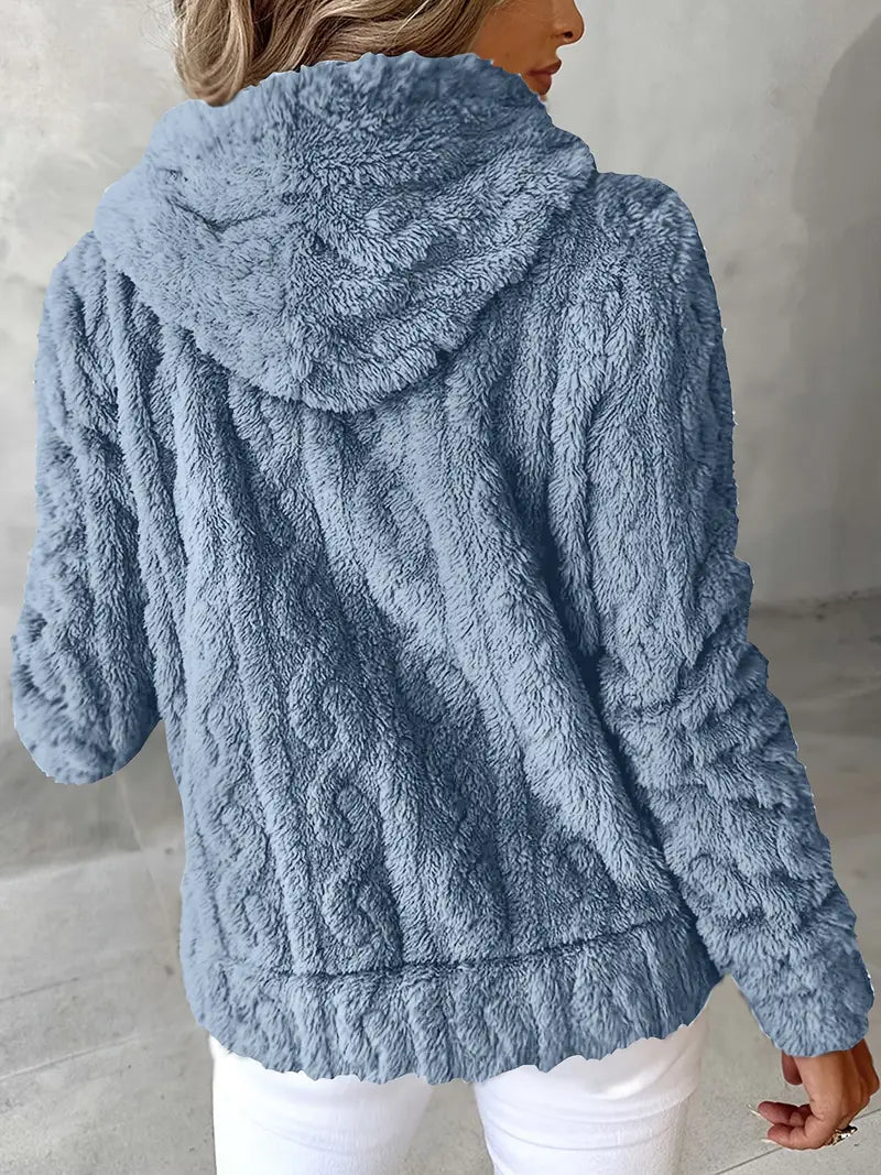 Genia | Hooded Full-Zip Sweater