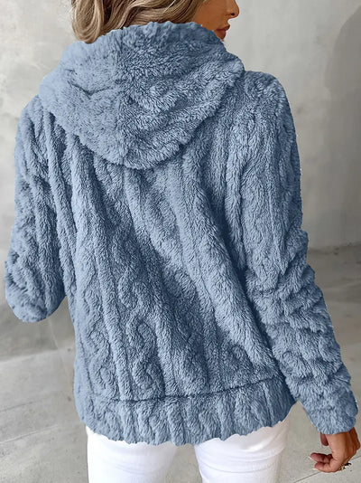 Genia | Hooded Full-Zip Sweater
