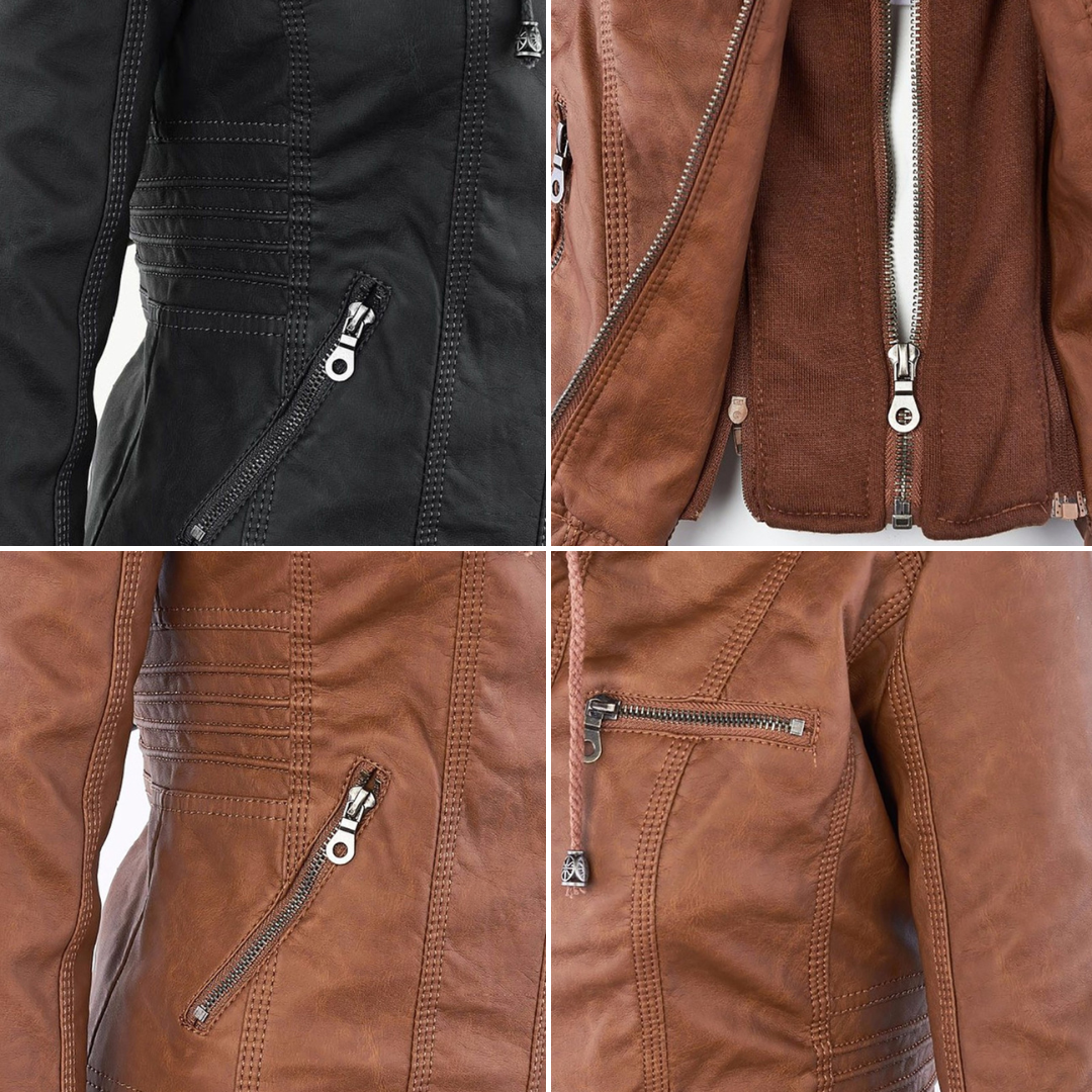 Chantal | Elegant Edge Zip-Up Jacket