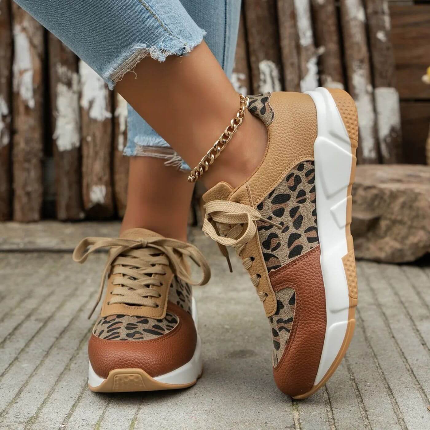 Tiffany | Panther Patterned Sneaker