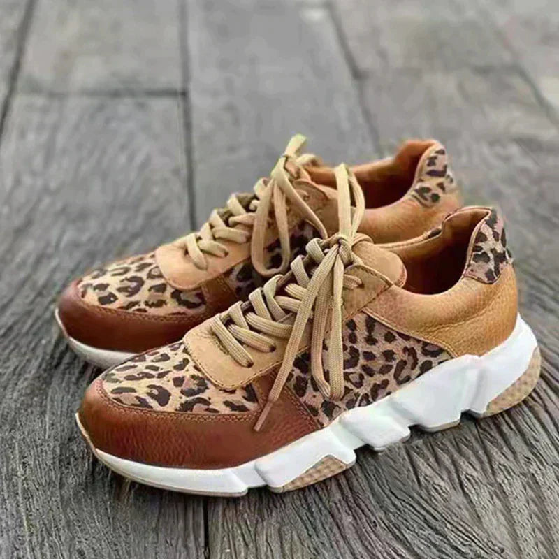 Krishna | Comfortable Leopard Sneakers