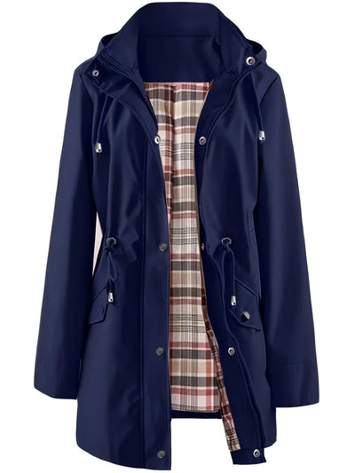 🔥Limited Hot Sale 50% OFF🎁🧥3-in-1 Plaid Waterproof Jacket for Women– Rain, Wind & Cold, All Covered