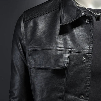 Adrien | Classic Men’s Faux Leather Jacket