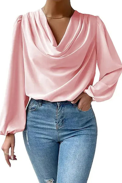 Annalie | Softly Draped Neckline Blouse