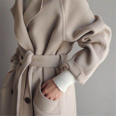 Ivory | Stylish Long Coat