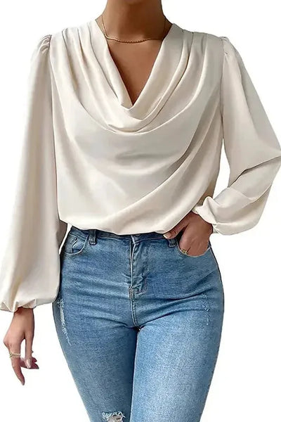 Annalie | Softly Draped Neckline Blouse