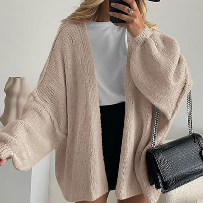 Faye | Cozy Lantern Sleeve Cardigan