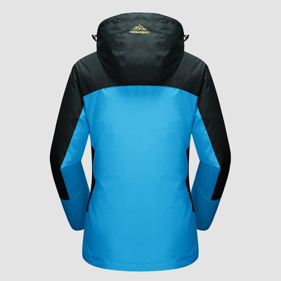 3-in-1 Waterproof Winter Coat, Fleece Lined,Two-Piece Suit, Hooded Ski & Hiking Jacket