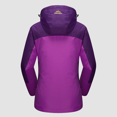 3-in-1 Waterproof Winter Coat, Fleece Lined,Two-Piece Suit, Hooded Ski & Hiking Jacket