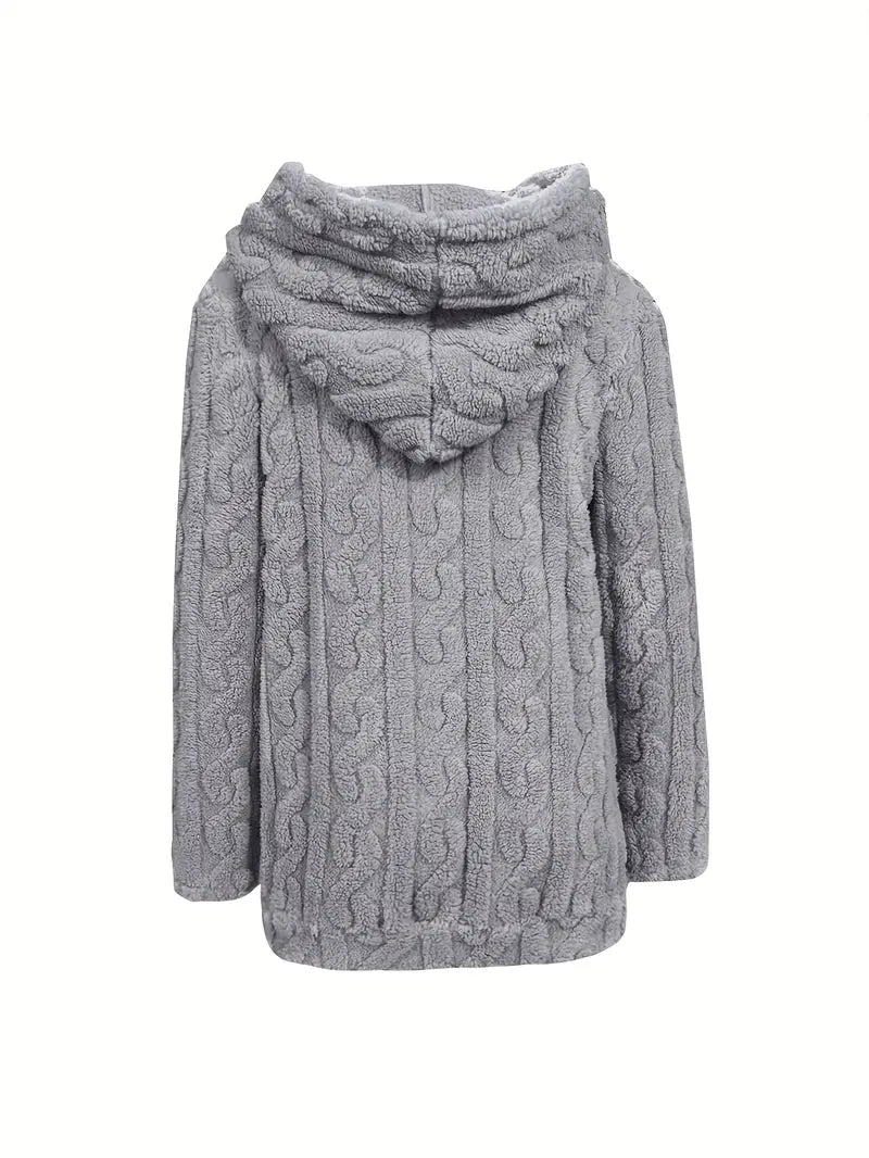 Genia | Hooded Full-Zip Sweater