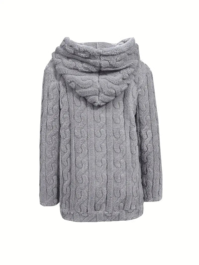 Genia | Hooded Full-Zip Sweater