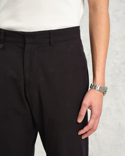 Alp - Black Seersucker Trousers