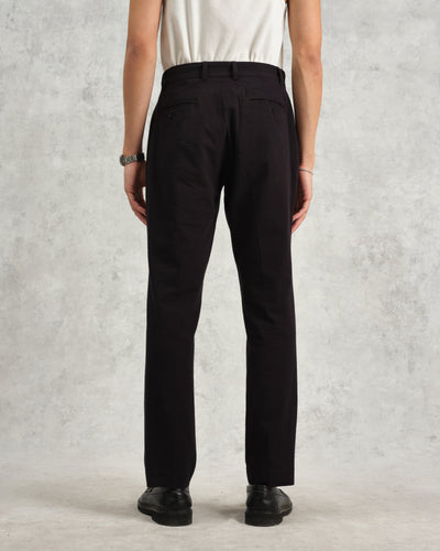Alp - Black Seersucker Trousers