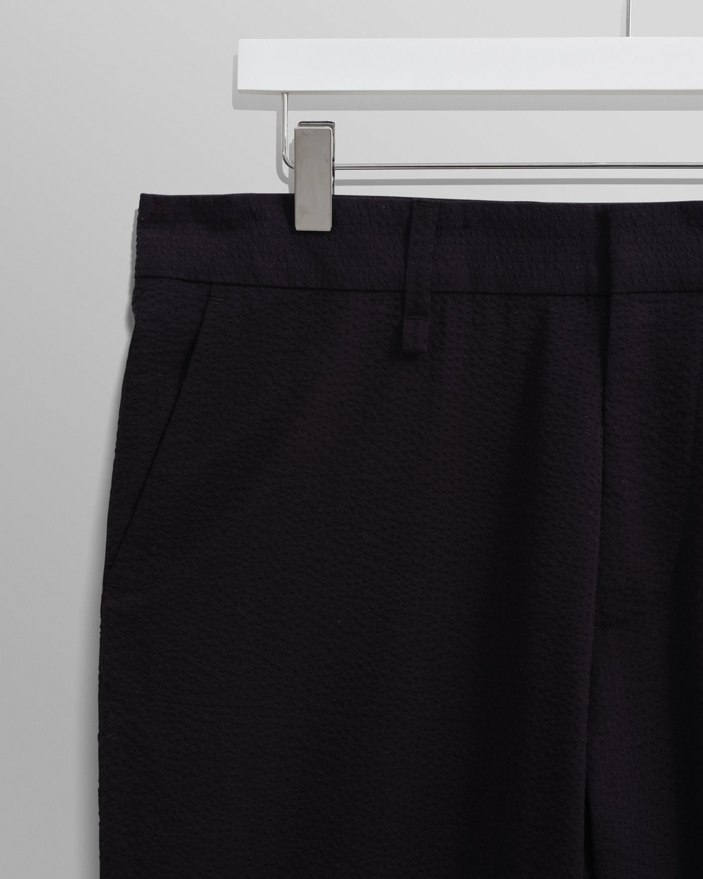 Alp - Black Seersucker Trousers