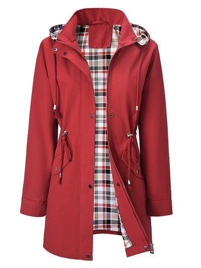 🔥Limited Hot Sale 50% OFF🎁🧥3-in-1 Plaid Waterproof Jacket for Women– Rain, Wind & Cold, All Covered