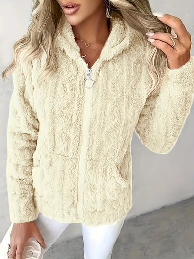 Genia | Hooded Full-Zip Sweater