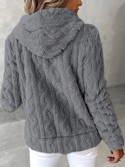 Genia | Hooded Full-Zip Sweater