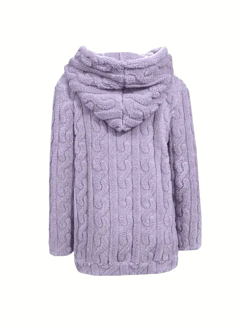 Genia | Hooded Full-Zip Sweater