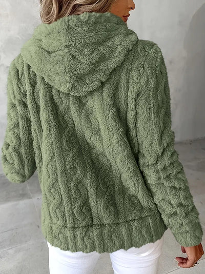 Genia | Hooded Full-Zip Sweater