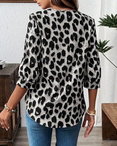 Shyree | Leopard Print Loose Blouse