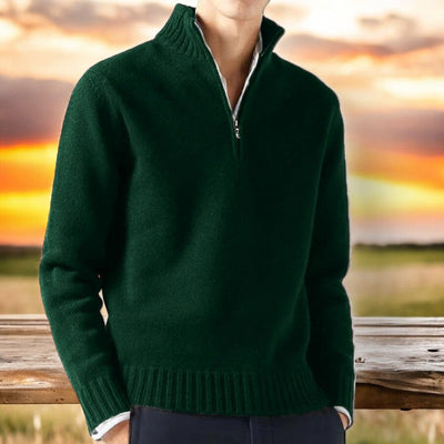 Marlou | Classic Quarter-Zip Sweater