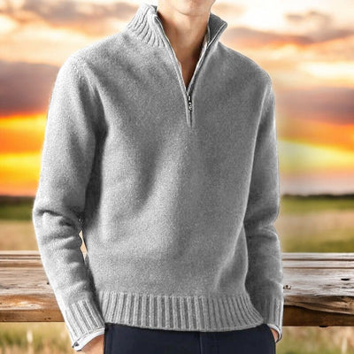 Marlou | Classic Quarter-Zip Sweater